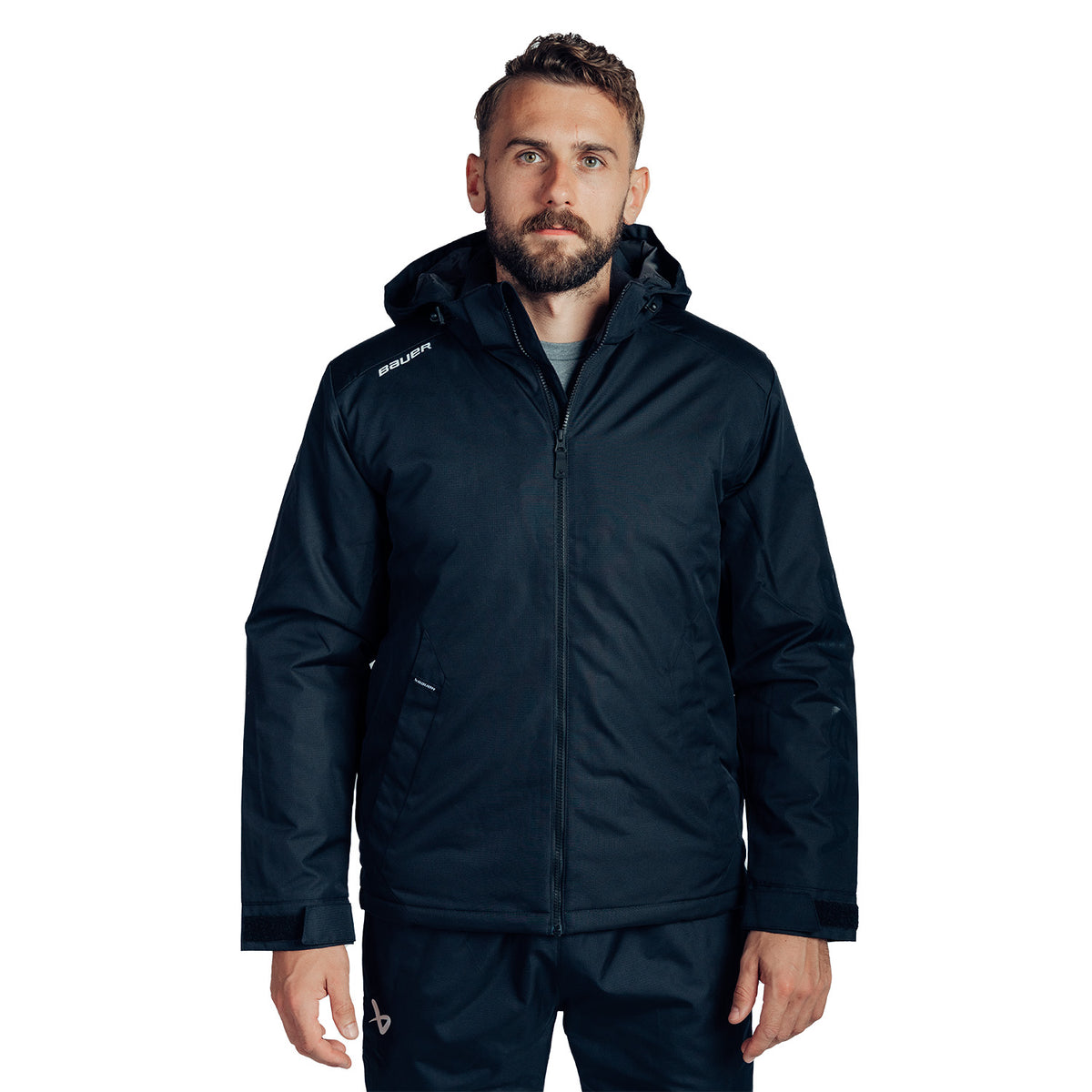 BAUER Team Heavyweight Jacke - schwarz - Sr.