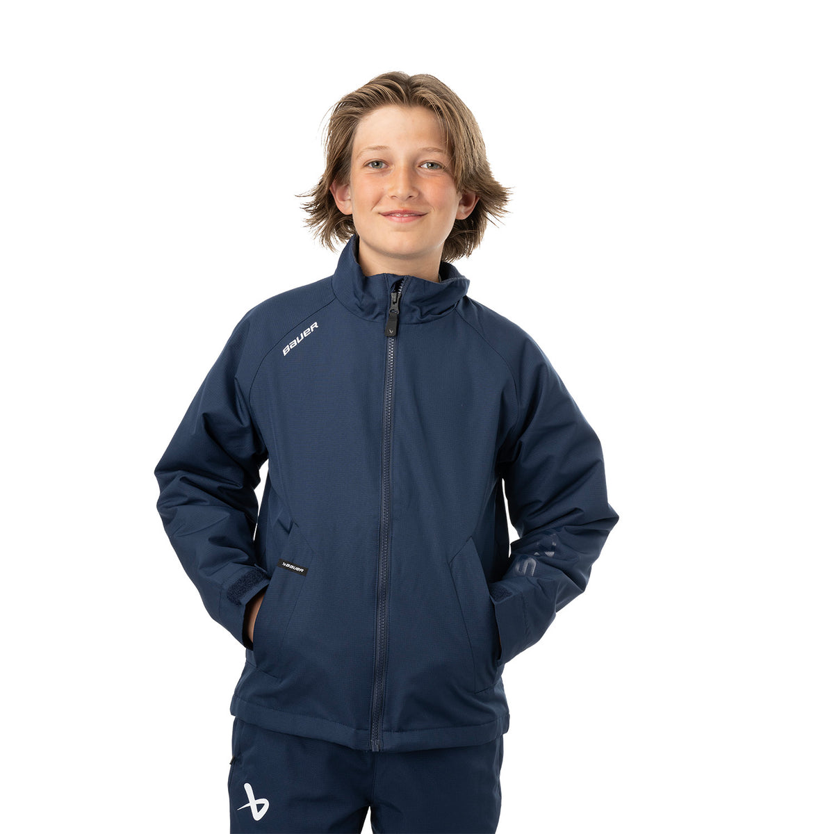 BAUER Team Midweight Jacke - marine - Yth.