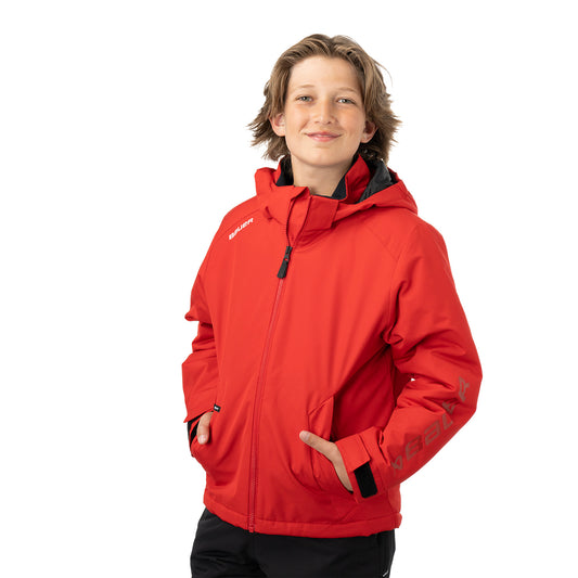 BAUER Team Heavyweight Jacke - rot - Yth.
