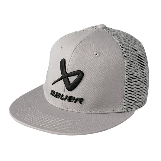 BAUER Core Flatbrim Cap - grau - Yth.